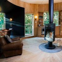 Invicta stove in a stunning treehouse