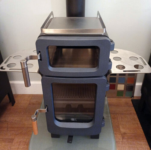 ApplePie Baked Apple with Metallic Blue Doors, Top Guard Rail & 2 Side Shelfs