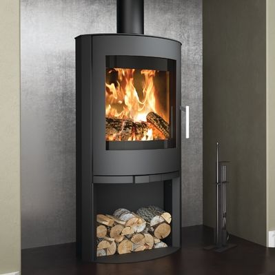 Broseley Flair 8 woodburning stove with logstore
