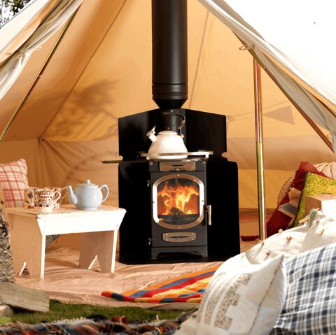 Charlton and Jenrick Go Eco Adventurer 5 Multi-Fuel Stove with Oven and hearth