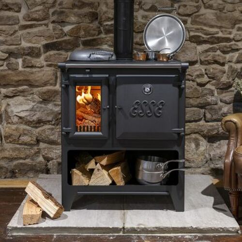 Esse Lightheart with Bolster Lids and Log Store