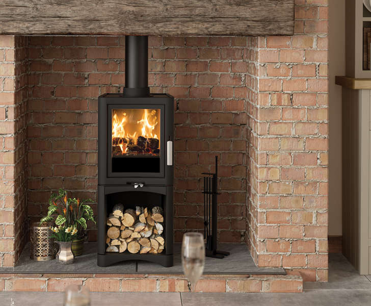 Broseley eVolution 5 deluxe stove with log store