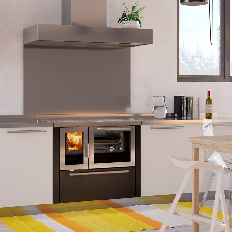 De Manincor Atmosphera 900 wood cooker stove