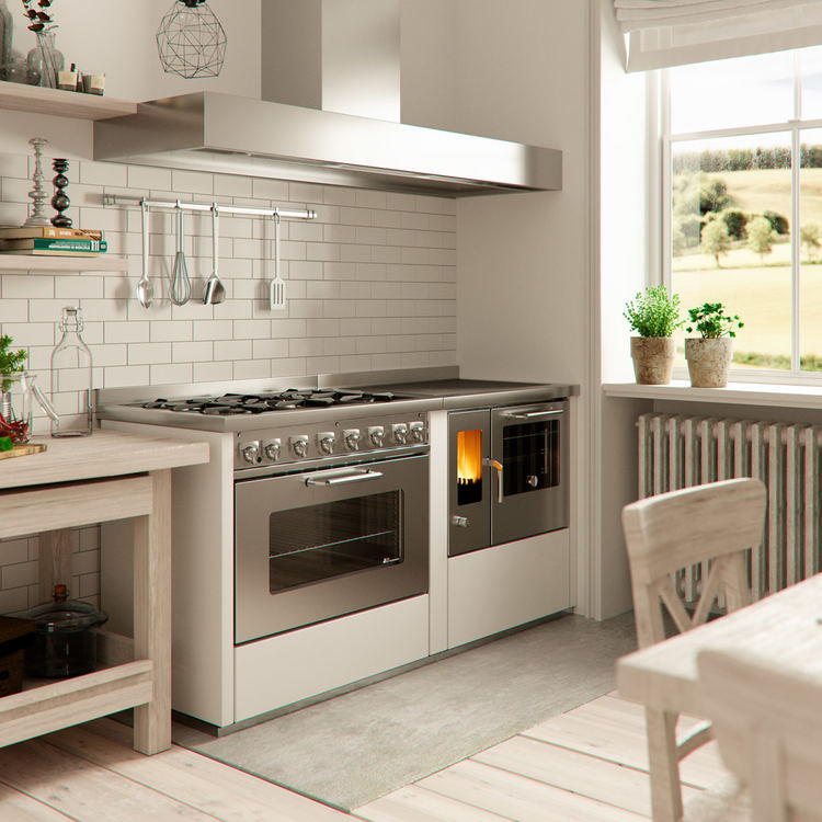 De Manincor FK600 wood cooker boiler stove