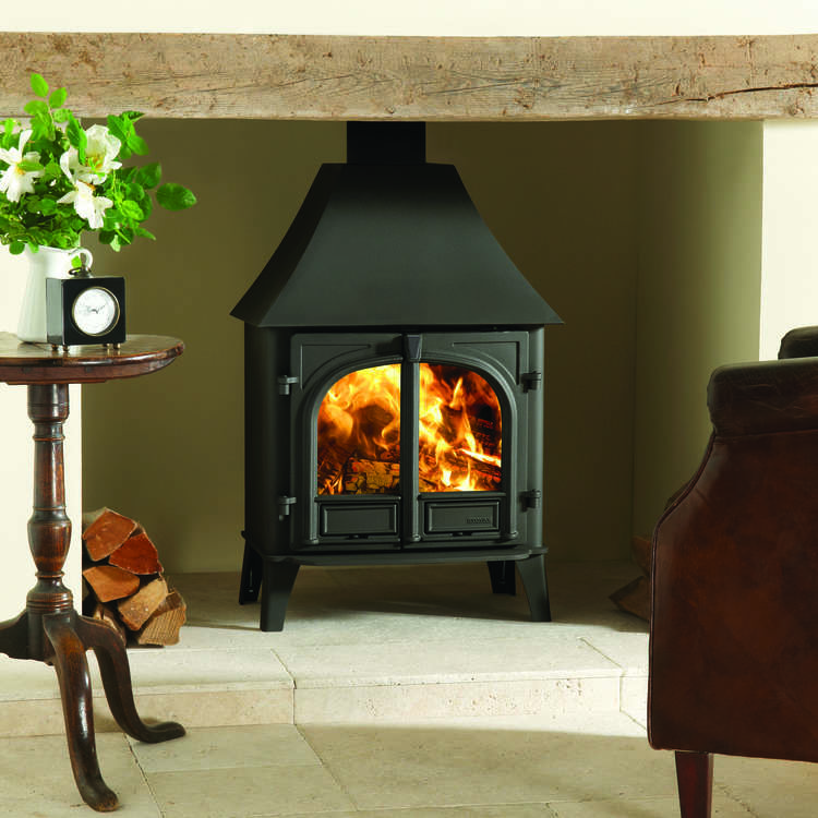 Stovax Stockton 8 two door flat top multifuel stove