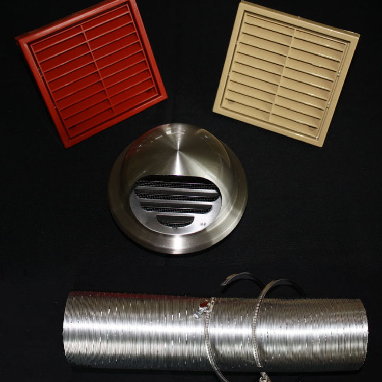 Stove external air ventilation kits