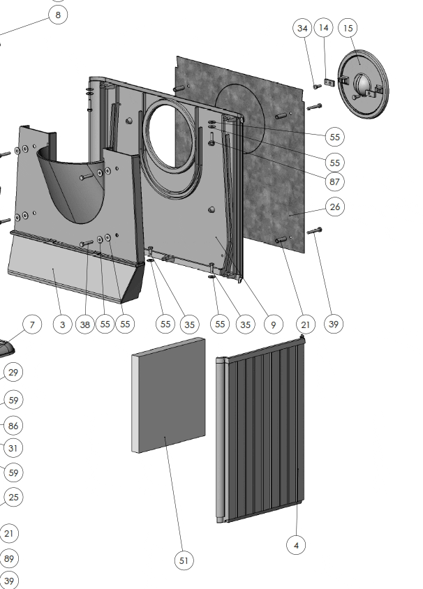 Morso Panther 2140 exploded diagram 6