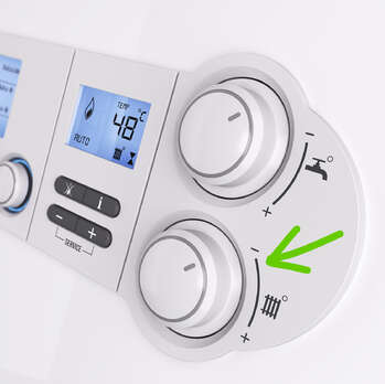 Reduce the heating flow temperature that your boiler is set to