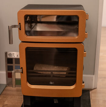Showroom stoves on display