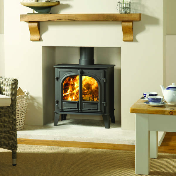 Stovax Stockton Eco 8 two door flat top woodburning stove