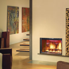 Fondis Ulys 900, Double Sided, 14.9 KW, Woodburning Inset Stove