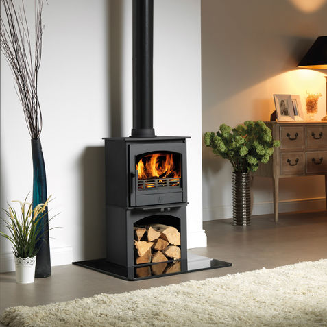 Dik Geurts Ivar 5 stove, modern design, wood burning