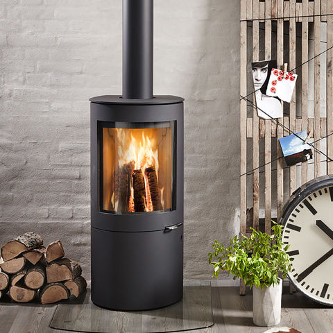 Opus Trio 5 kW wood stove with side windows | Stovesonline