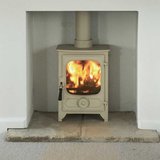 Country 4 woodburning stove in Almond