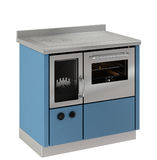 De Manincor FKA900 wood cooker boiler stove blue