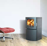 Ekol Adept Pedestal Stove - Curved Door