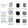 Glass, Black Granite or Grey Himalayan Granite Shaped Hearths