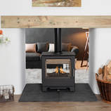 Mendip Woodland Double sided catalyst  stove