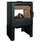 Mendip Woodland Double sided catalyst stove with logstore