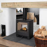Mendip Woodland Double sided catalyst  stove