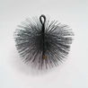 Chimney sweeping wire brush heads