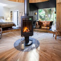 Invicta stove in a stunning treehouse