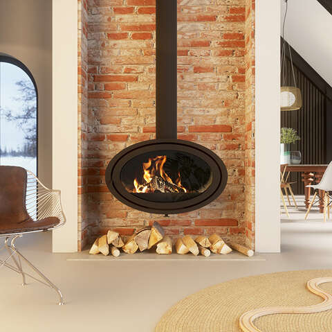Dik Geurts Oval Front Fixed Stove