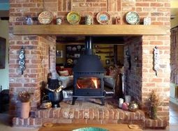 Hunter Herald 8 double sided stove installation