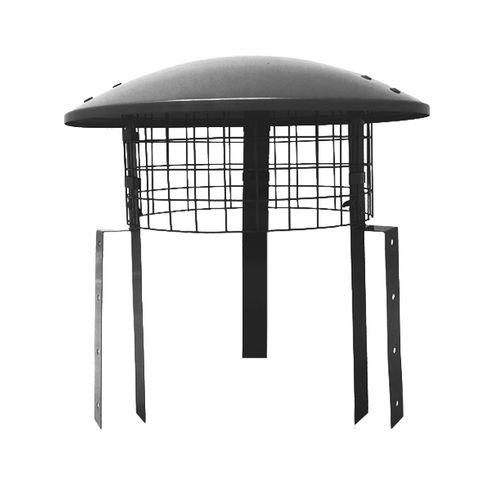 Rain Guard Cowl Black Stainless Steel