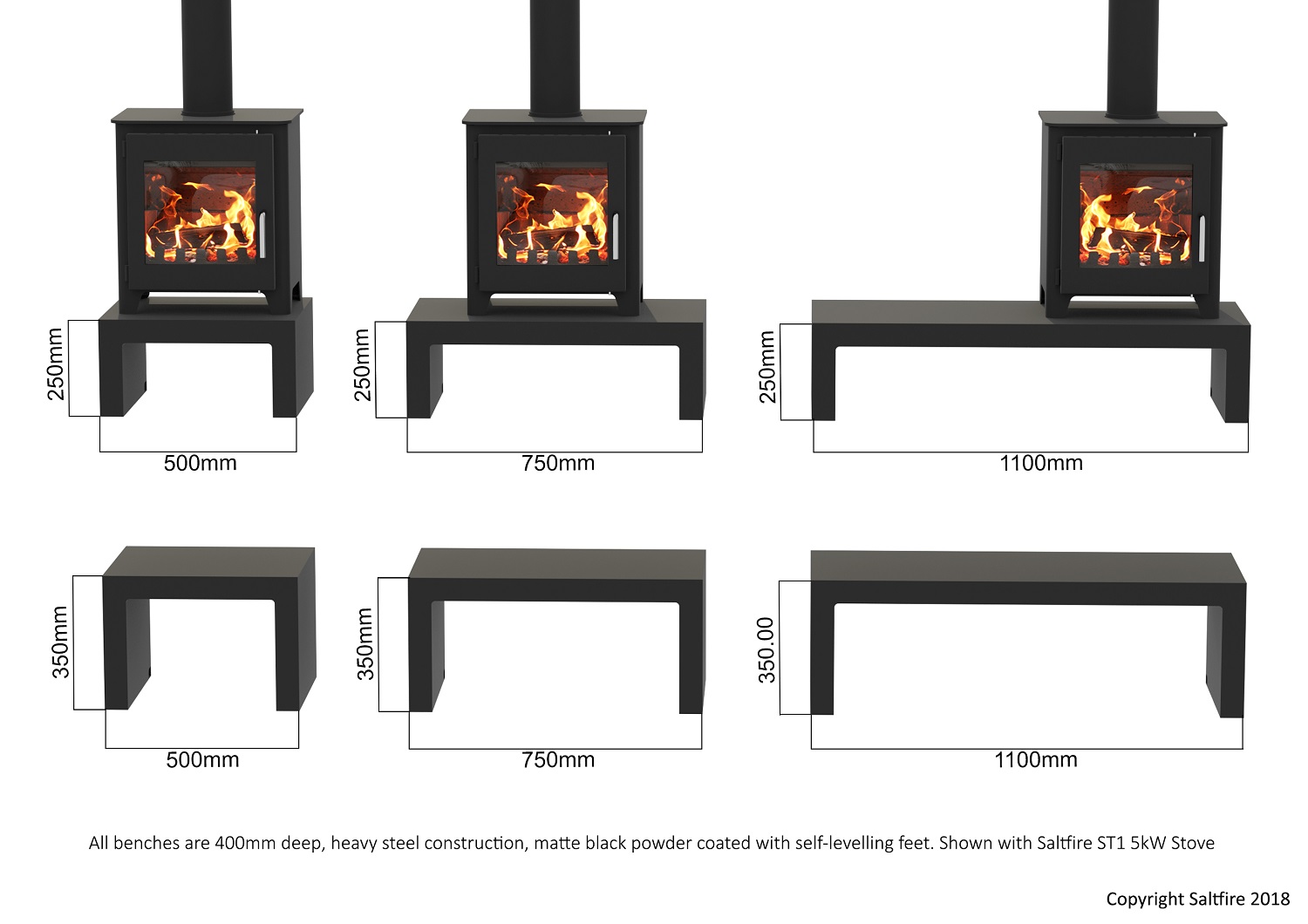 Saltfire Universal Stove Benches Prices