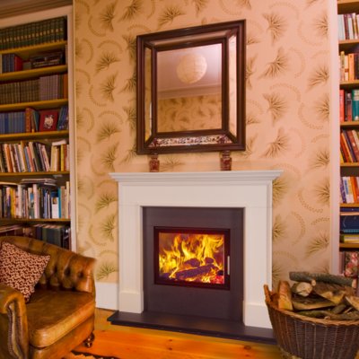 FP1 Woodfire EX Limestone Fireplace