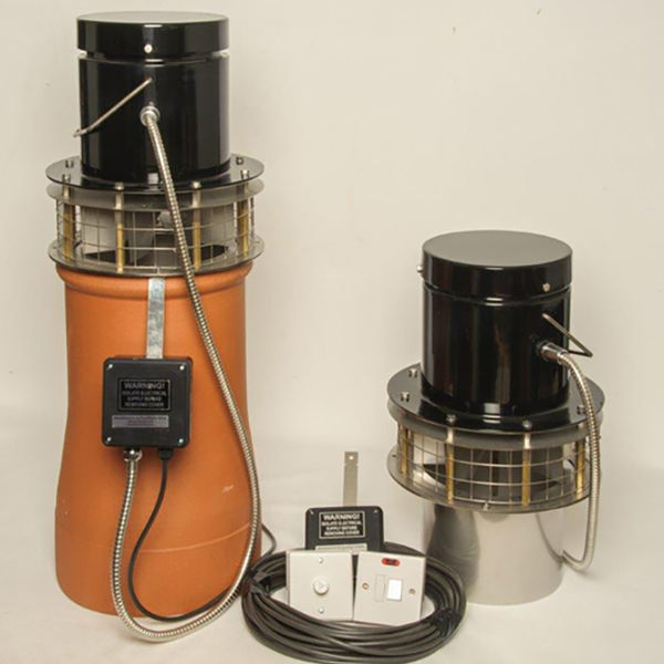 Flue Chimney fan, made in the UK