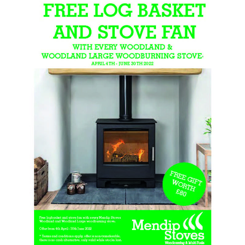 Mendip Woodland Multi Fuel EcoDesign ready stove