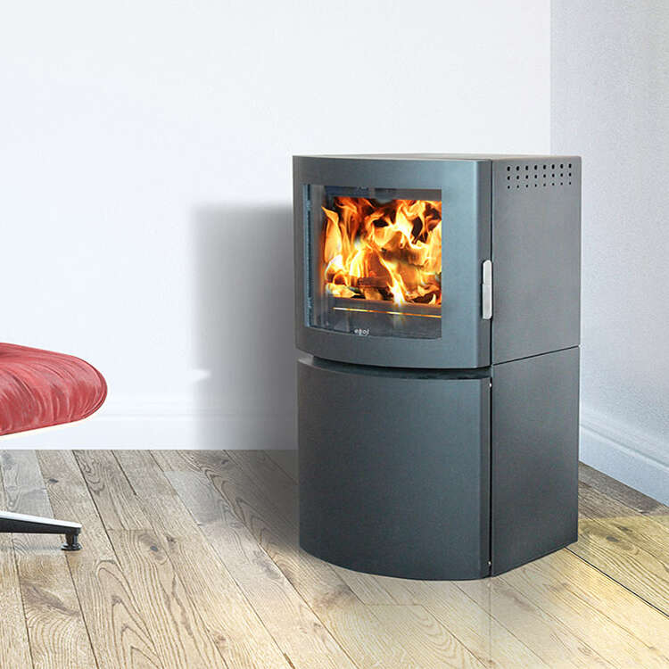 Ekol Adept Pedestal Stove - Curved Door