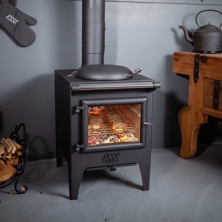 wood burning stove cooker