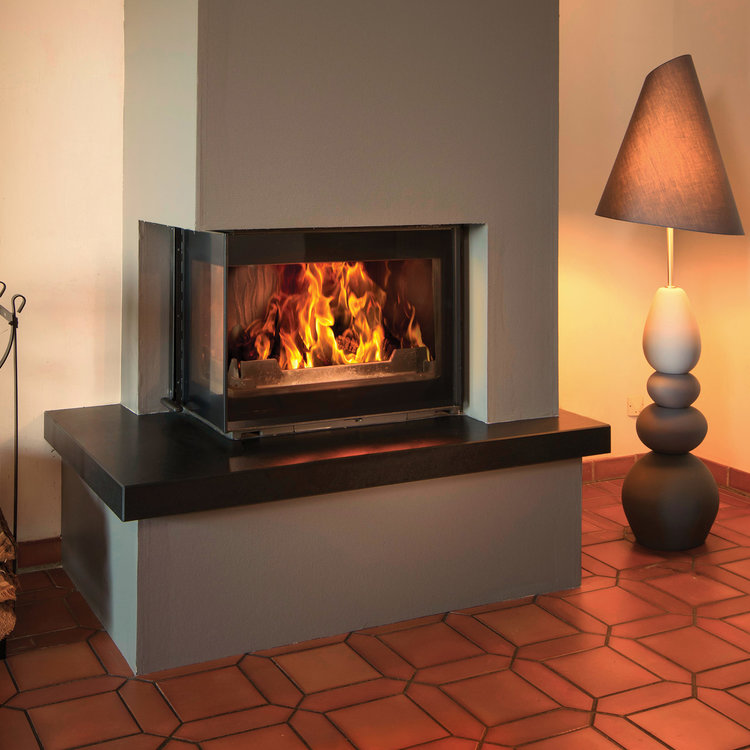 Fondis Ulys 900 corner inset stove