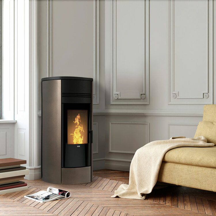 Style central heating pellet stoves