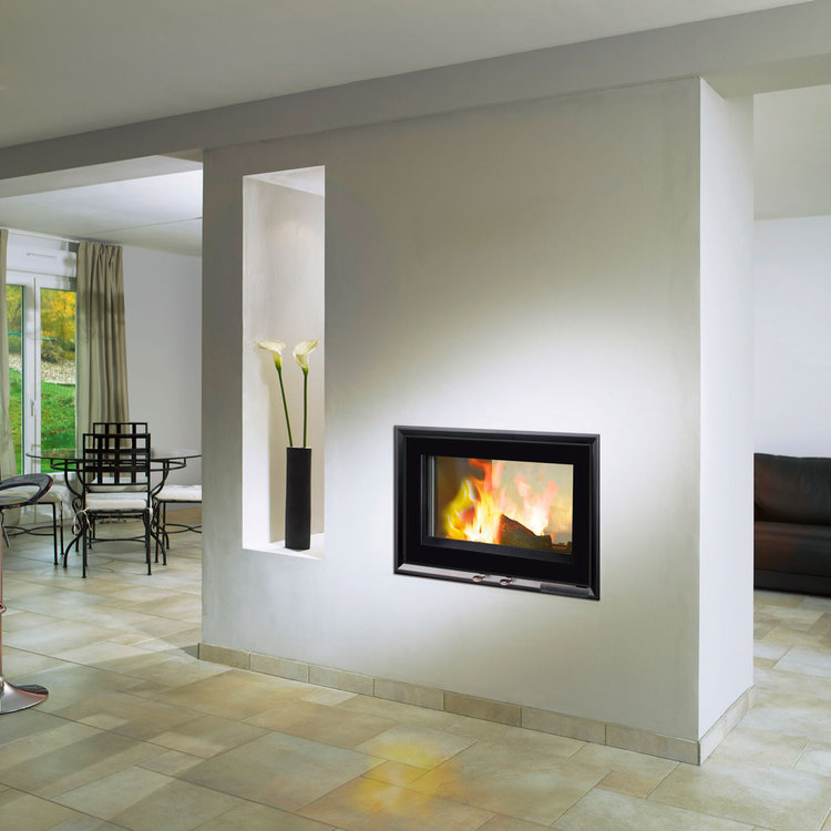 Fondis V80LDF Double Sided Inset Stove