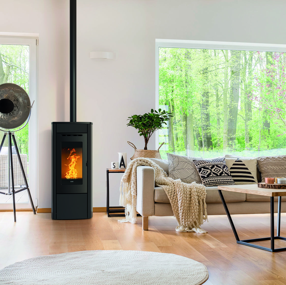 Wood pellet stoves and boilers, supplied and installed across the UK