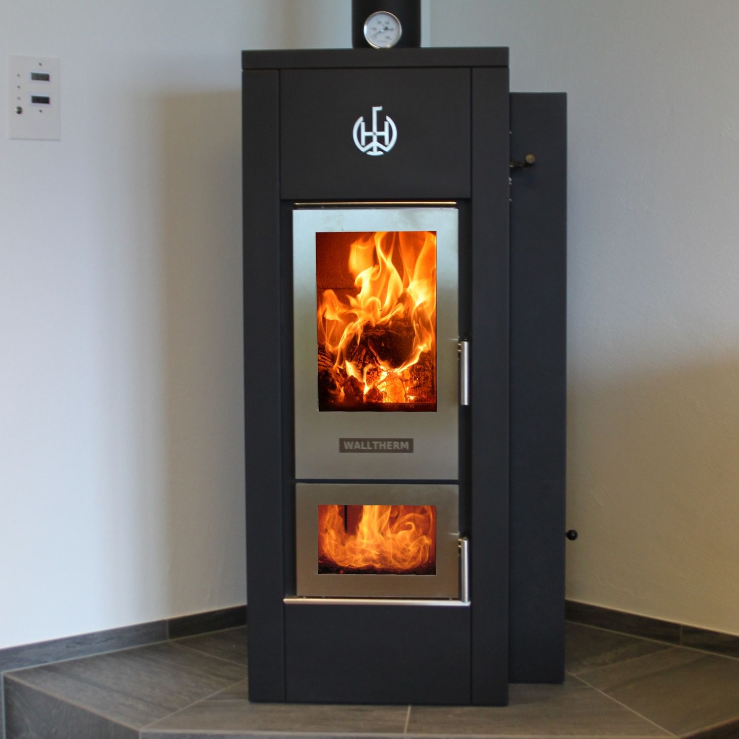 Walltherm stoves, gasification boilers, wood burning, very efficient